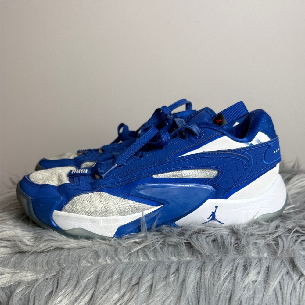 Jordan Luka 2 TB White/Game Royal-Pure Platinum Shoes - Size 7.5